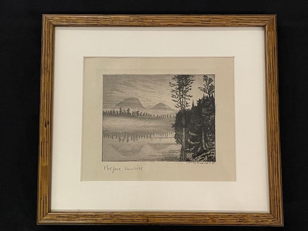 Arpad Gerster Engraved Etching "Before Sunrise" (1 of 5)