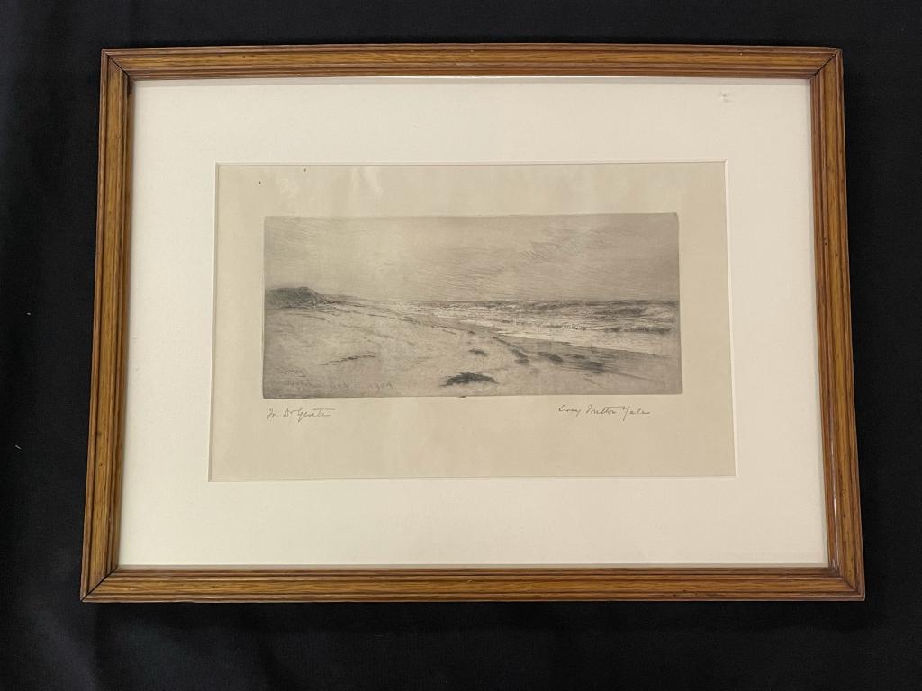 Arpad Gerster Signed Etching "At Watcha Beach" (1 of 5)