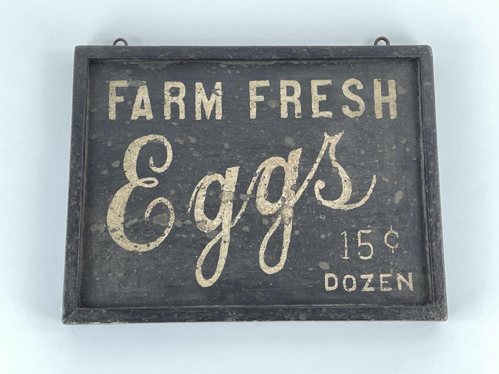 Wooden Farm Fresh Eggs Painted Sign (1 of 2)