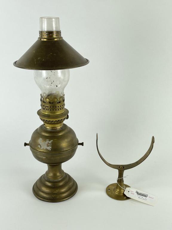 Brass Ship's Gimbal Oil Lamp (1 of 3)