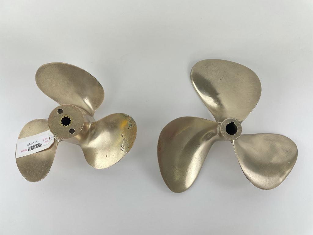 2 Polished Brass Boat Props (1 of 3)