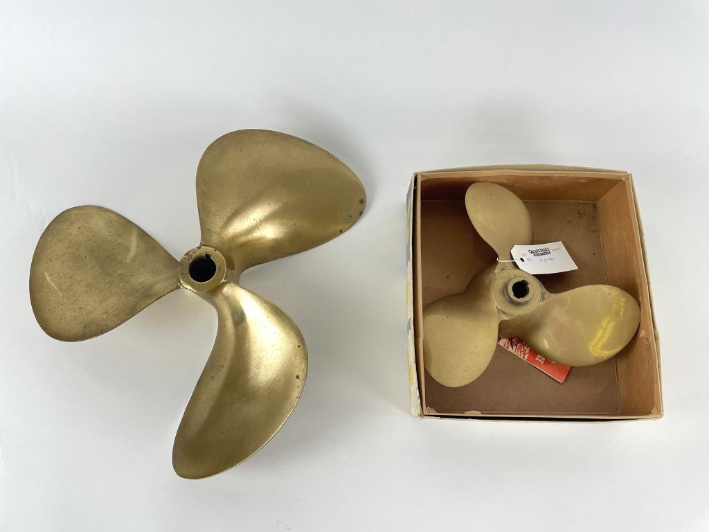 2 Solid Brass Boat Props (1 of 3)