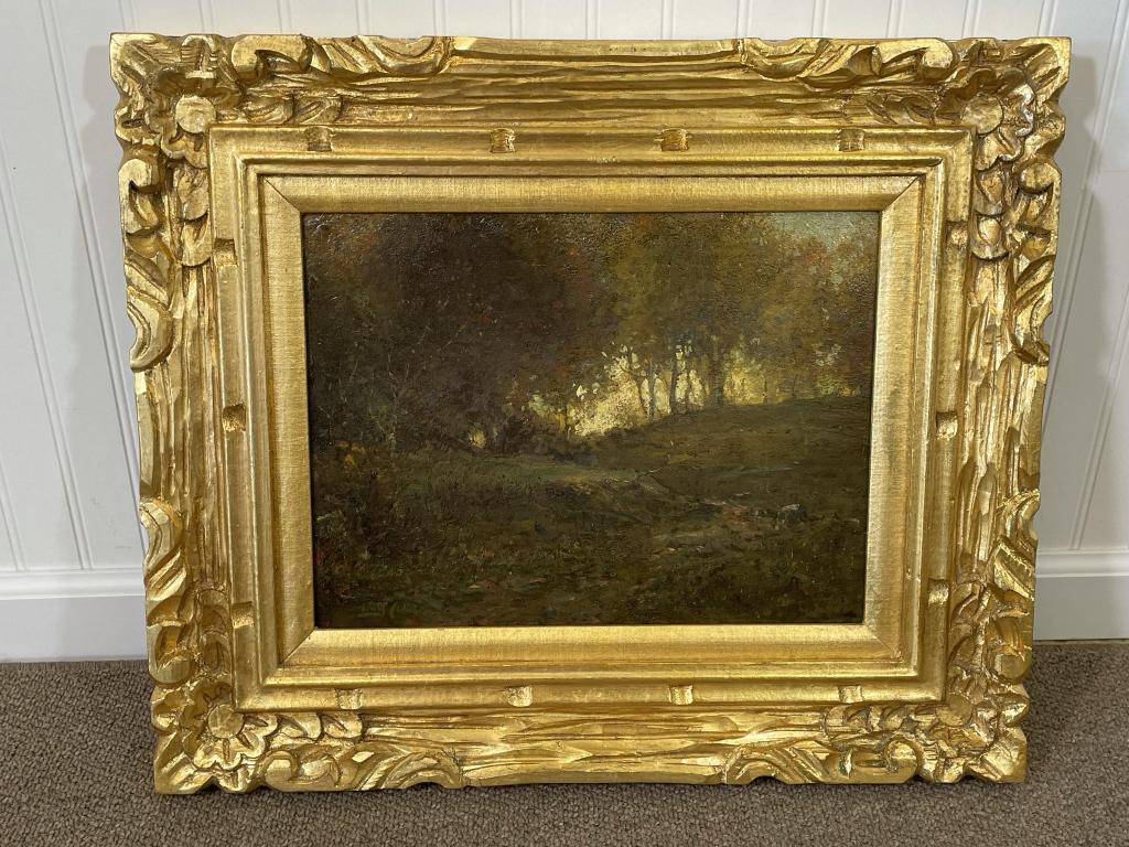 Lewis Cohen Dark Tonalist Style Oil Painting (1 of 4)