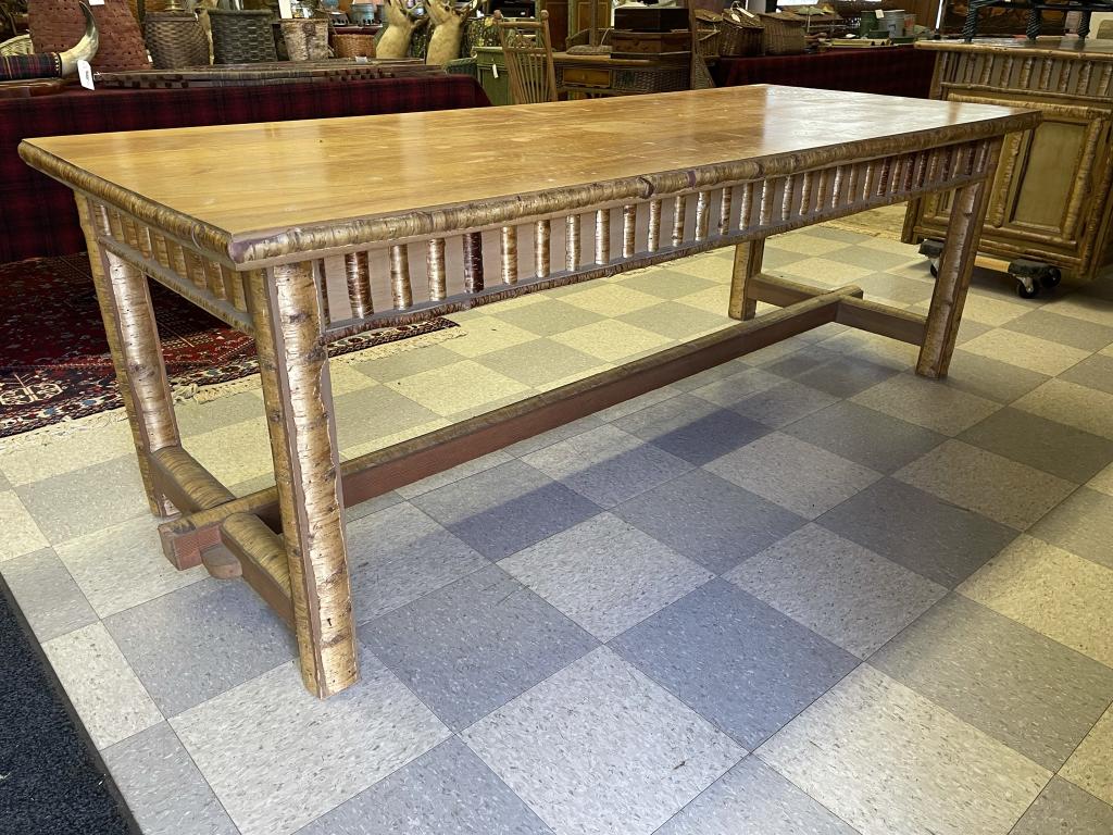 Adirondack Yellow Birch Trestle Table (1 of 4)