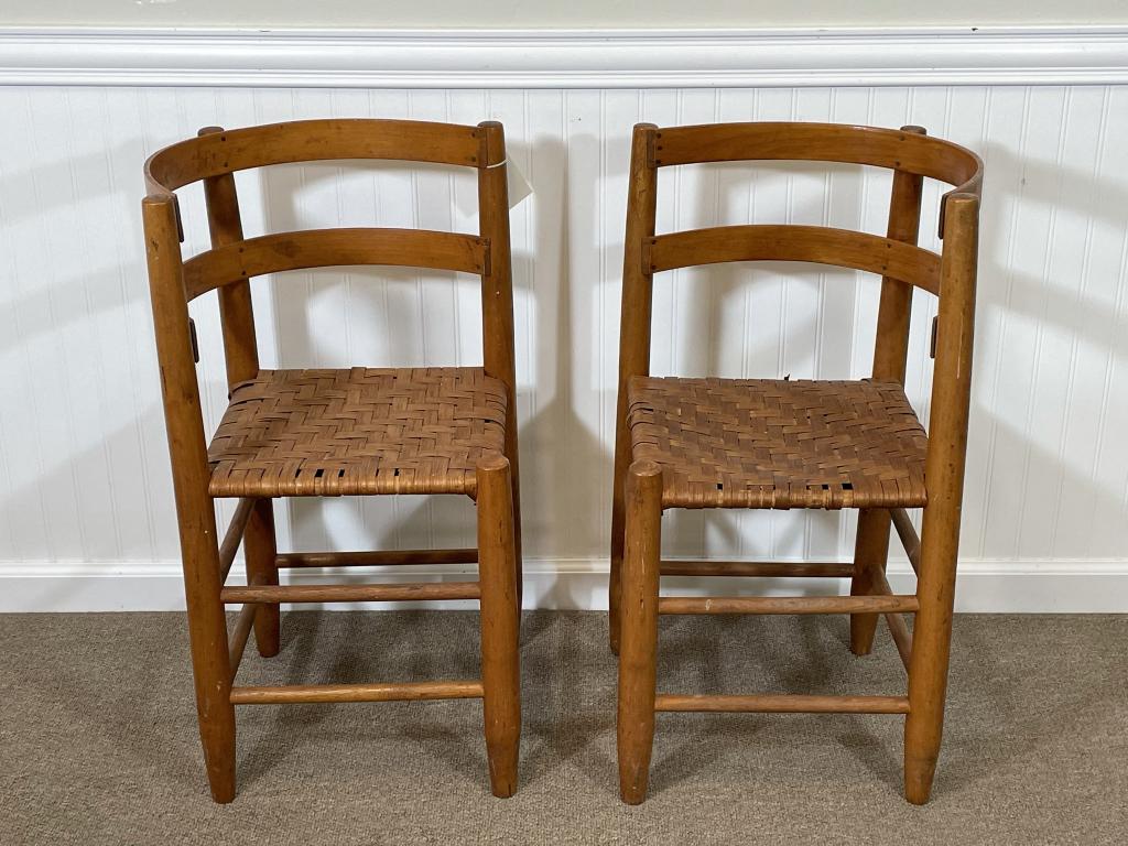 Pair of Early Country Corner Chairs (1 of 3)