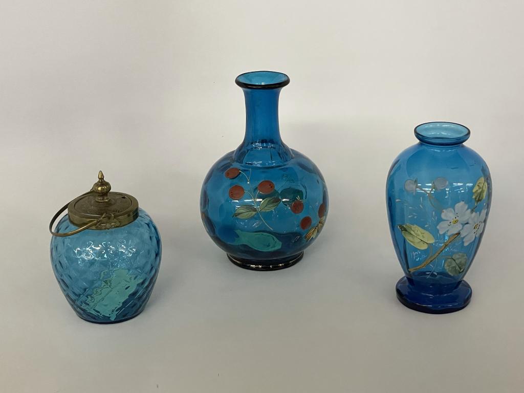 2 Hand Blown & Enameled Vases (1 of 6)