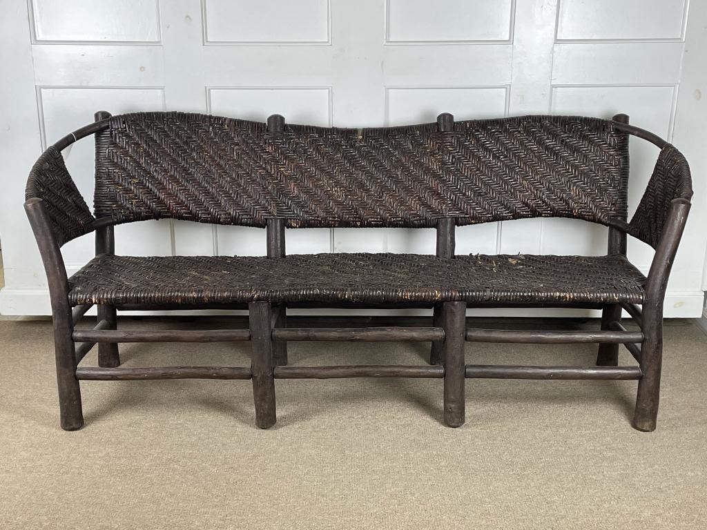 Early Old Hickory Triple Seat Sofa (1 of 9)