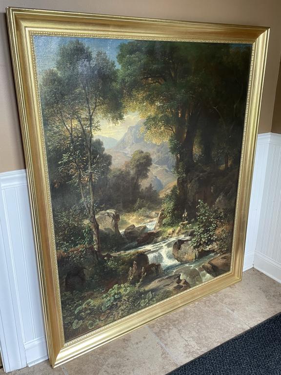 Oil on Canvas European Landscape Painting (1 of 4)