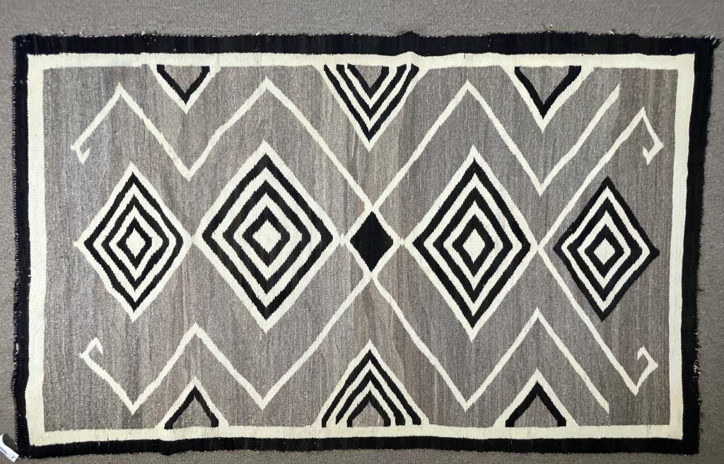 Navajo Rug w/ Diamonds - 48" x 78" (1 of 3)