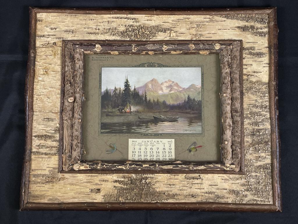 Barney Bellinger Frame w/ 1932 Calendar (1 of 3)
