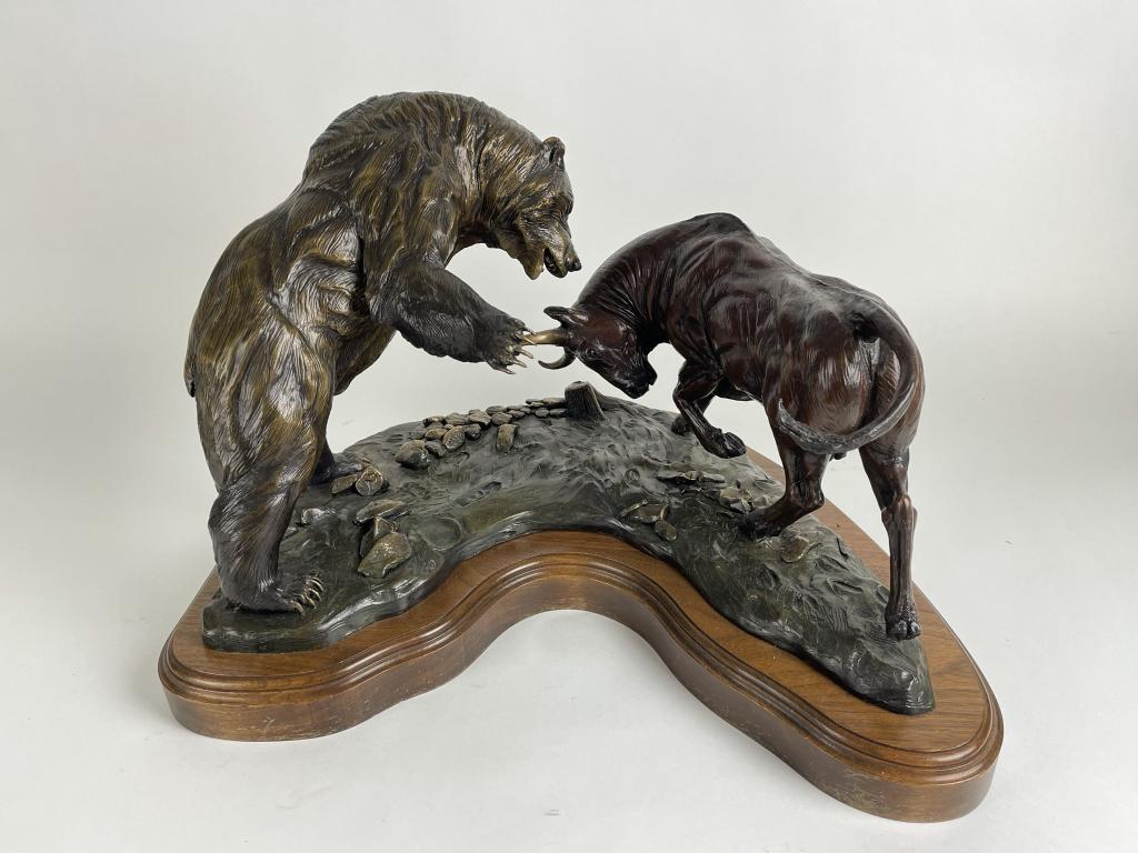 James Marsico "Bull or Bear" Bronze Sculpture (1 of 7)