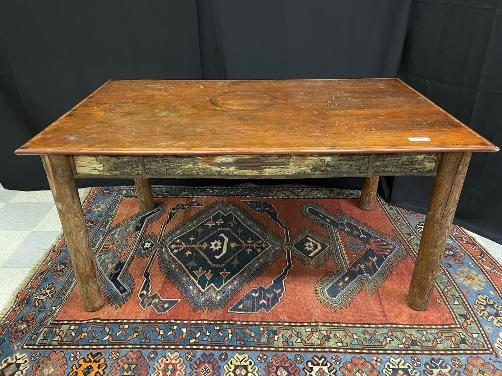 W.L. French Carved Map Dining Table (1 of 8)