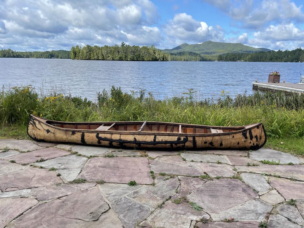 Native American Early 13' Birch Bark Canoe (1 of 9)