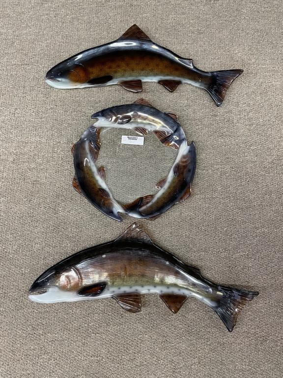 3 Contemporary Glass Fish Platters (1 of 4)