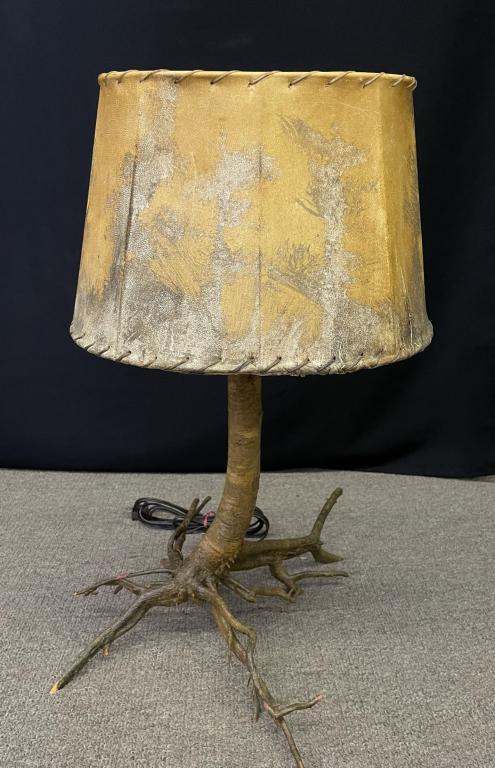 Root Base Yellow Birch Table Lamp (1 of 2)