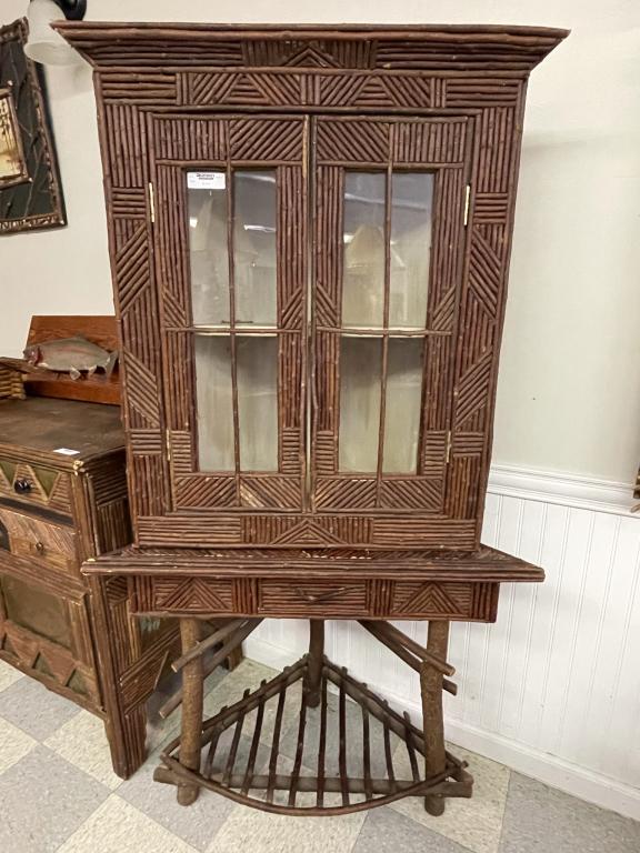 2 Piece Mosaic Twig Corner Cabinet (1 of 3)