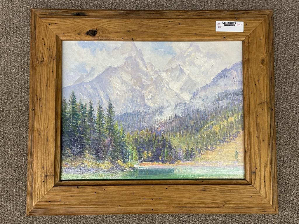 S. Willis Oil on Board Painting (1 of 3)