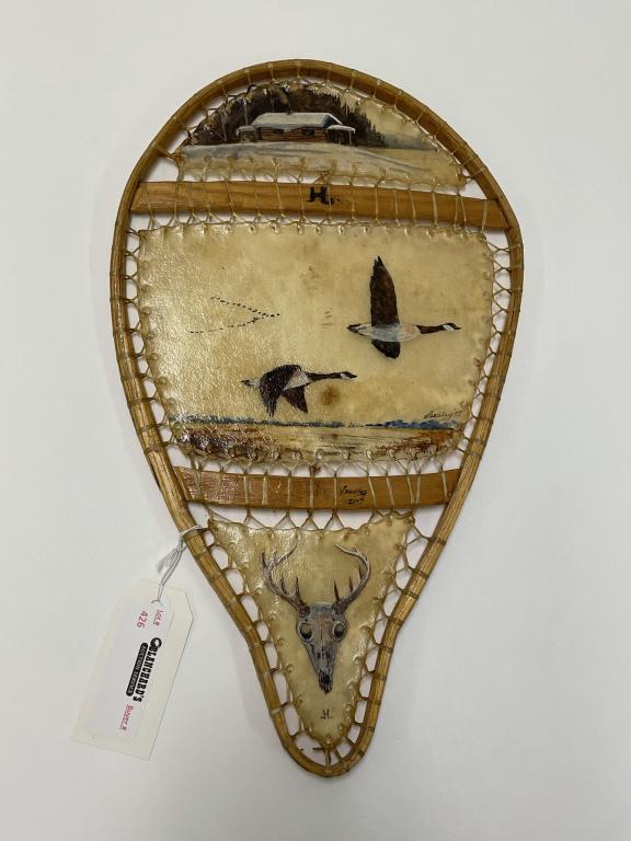 Jack Leadley Painting on Rawhide (1 of 4)