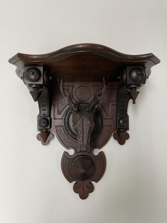 Black Forest Carved Wall Shelf (1 of 4)