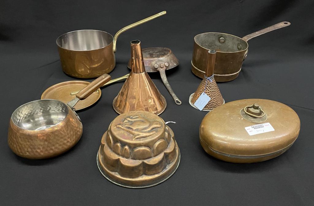 Group of Vintage Copper Cookware (1 of 2)