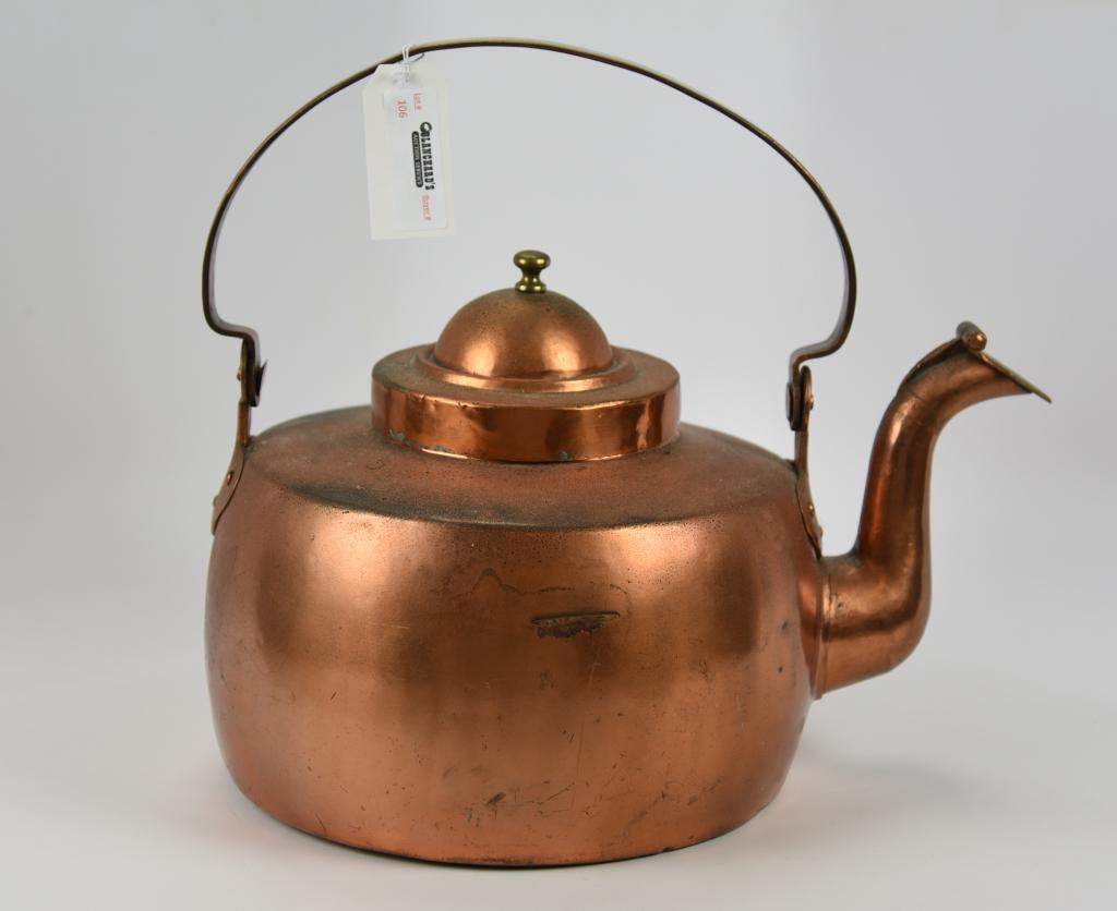 Large Copper Swing Handle Kettle (1 of 5)