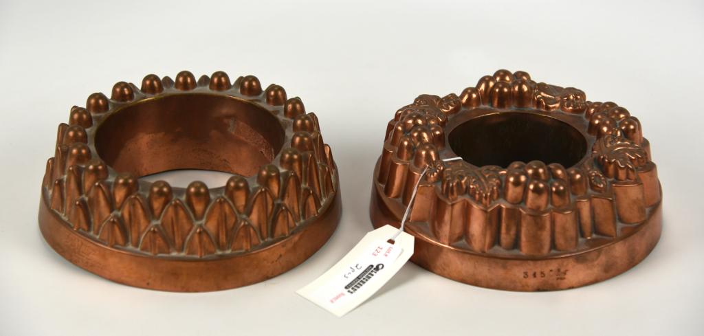 2 Copper Victorian Ice Cream Moulds (1 of 6)