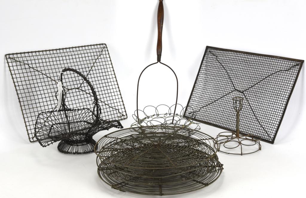 11 Victorian Era Vintage Wire Kitchen Collectibles (1 of 2)