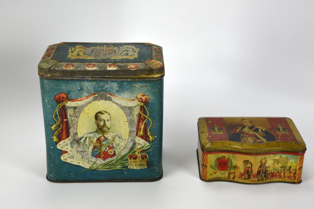 Two English Dignitary Biscuit Tins (1 of 5)
