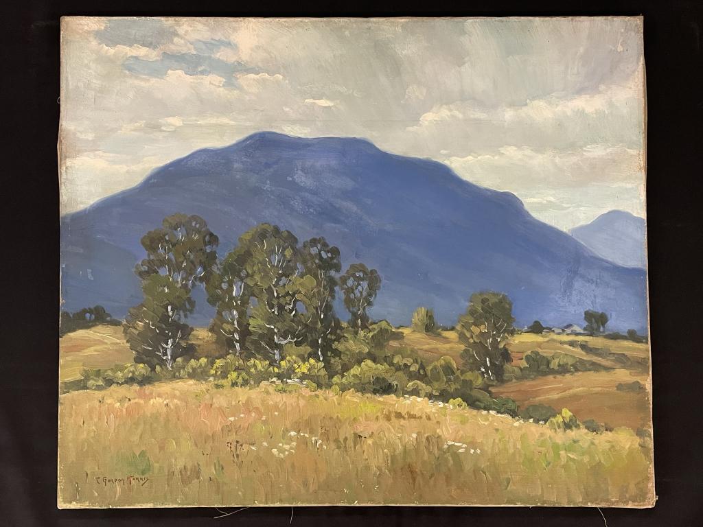C. Gordon Harris Oil on Canvas Country Landscape (1 of 4)