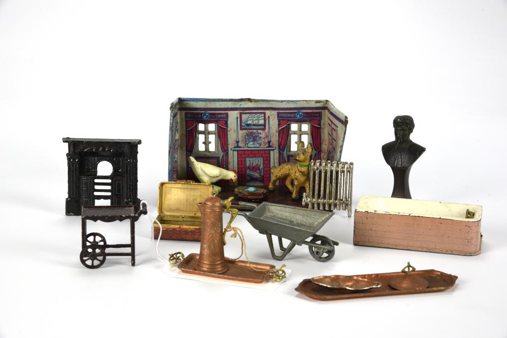 Assortment of Vintage Dollhouse Furniture & Acces. (1 of 2)