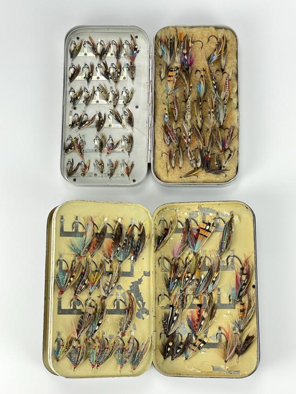 2 Fly Boxes with Salmon Flies (1 of 5)