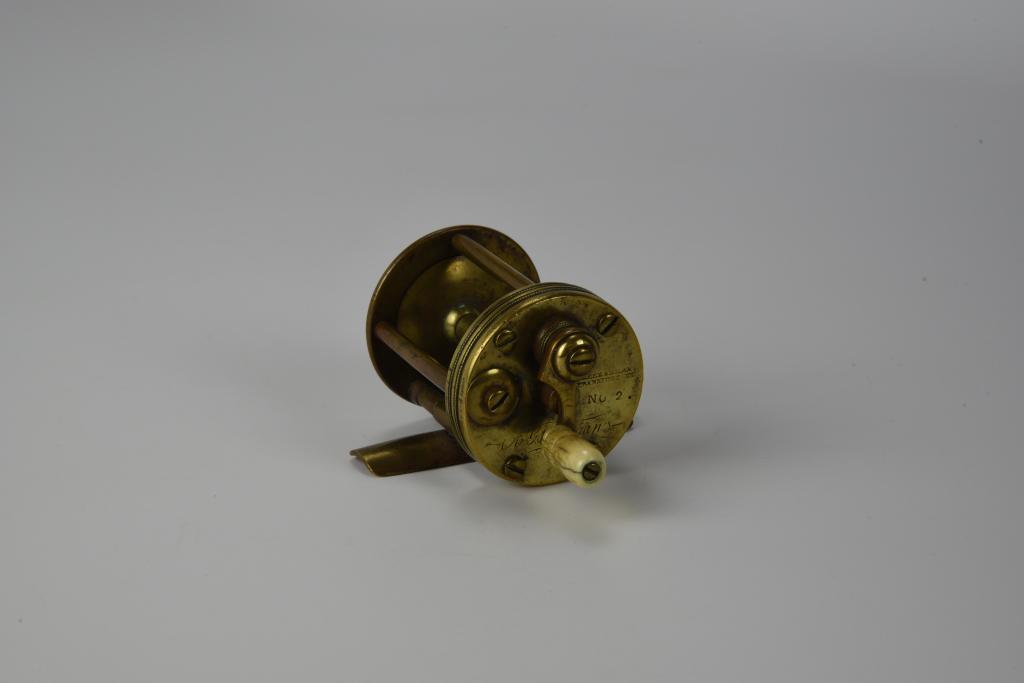 Brass Meek & Milam No. 2 Casting Reel (1 of 4)