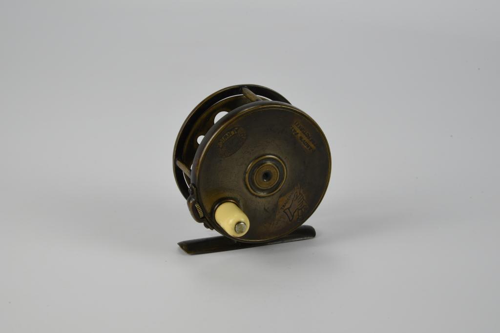 Early Hardy Perfect Brass Trout Reel (1 of 3)