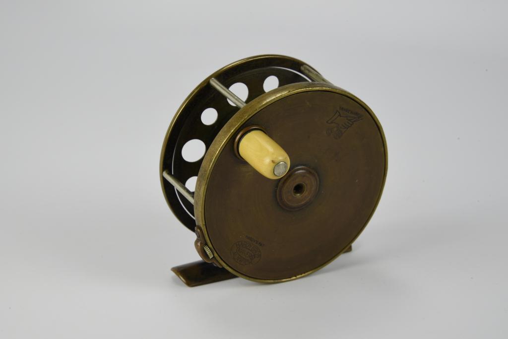 Early Hardy Perfect Brass Fly Reel (1 of 4)