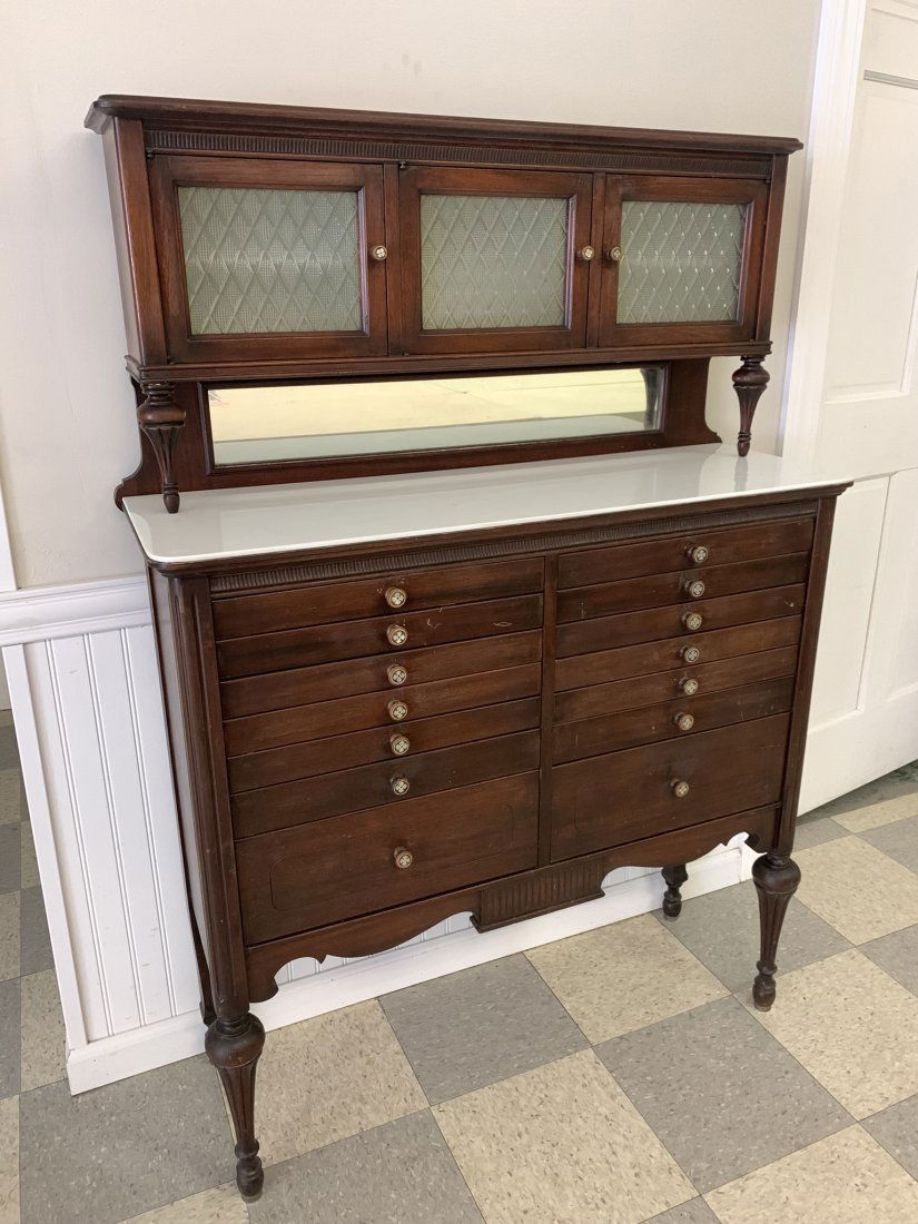 Dental Cabinet w/ Milk Glass Top (1 of 1)