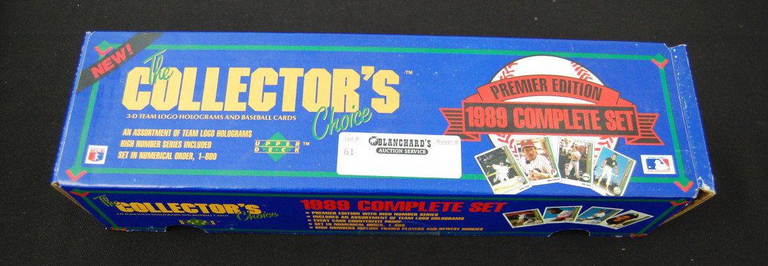 1989 Upper Deck Baseball Card Complete Set: Factory Sealed, Premier Edition, 800 cards