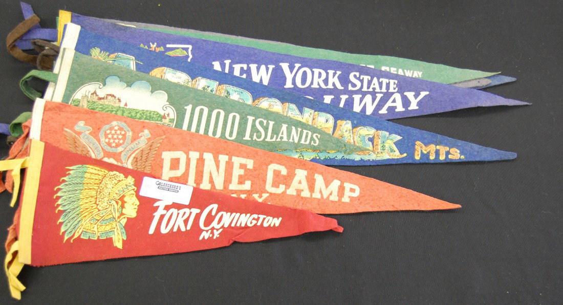 8 New York State Felt Pennants