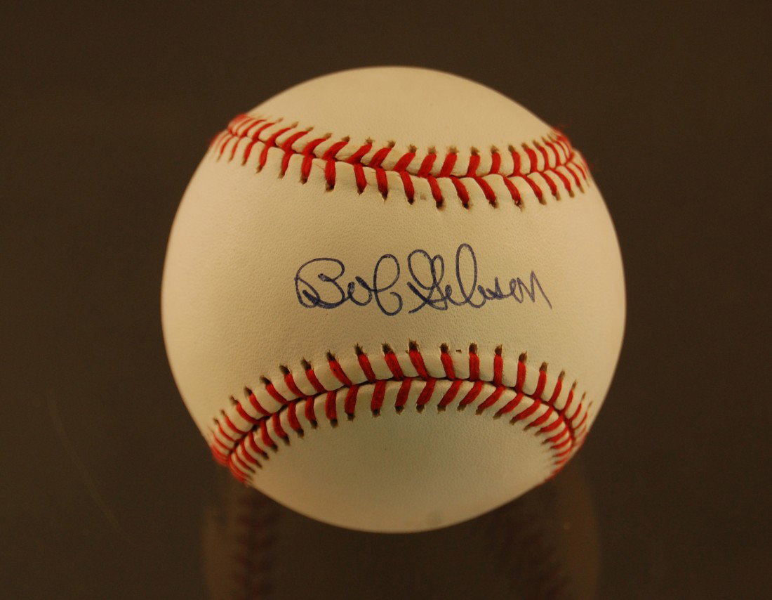 Bob Gibson Autographed Baseball