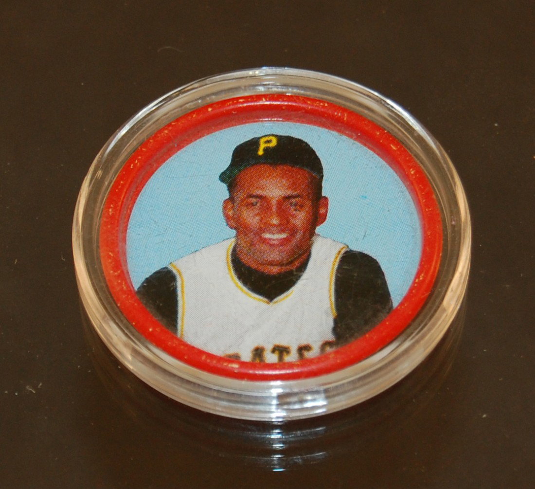 Roberto Clemente Salada Tea baseball coin 1963: No 23 Pittsburg Pirates