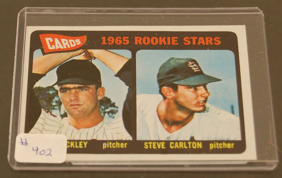 Topps 1965 Steve Carlton No 477 Rookie Card: Fritz Ackley, Steve Carlton