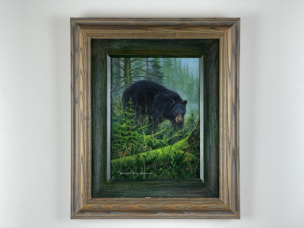 Michael Glenn Monroe Oil on Canvas Black Bear (1 of 3)