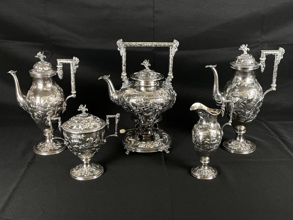 S. Kirk & Son Sterling Silver Coffee & Tea Set (1 of 13)