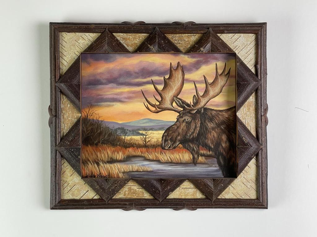 Jessica Farrell Oil Painting of Moose (1 of 3)