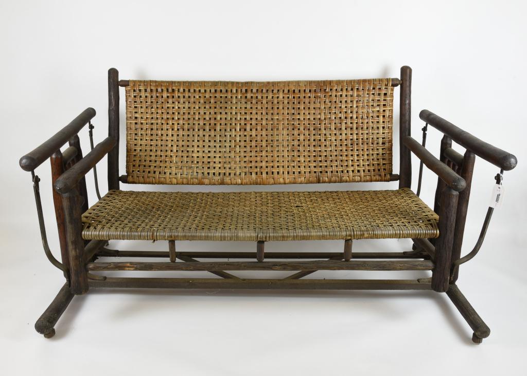 Early 1900's Signed Old Hickory Porch Glider (1 of 4)
