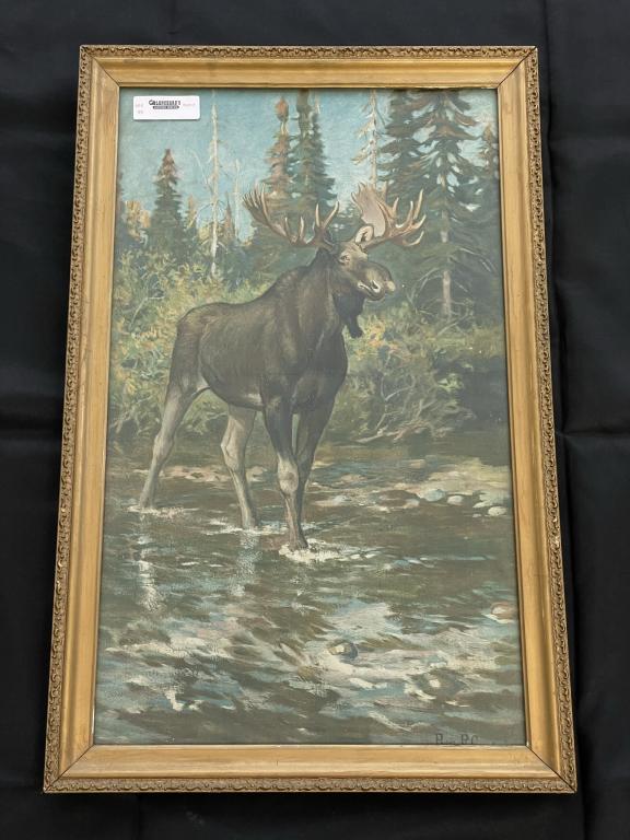 Philip Goodwin Bull Moose Framed Lithograph (1 of 3)