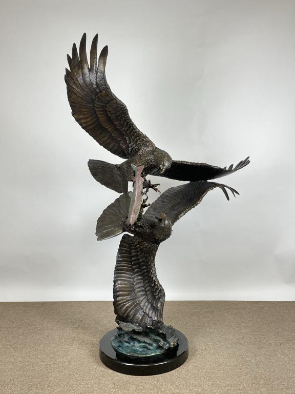 Duane Scott "Rapture" Eagle Bronze Sculpture (1 of 9)