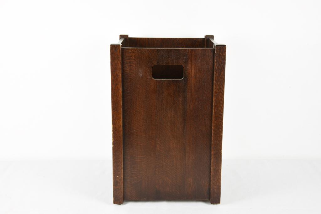 Stickley Mission Oak Waste Paper Basket (1 of 3)