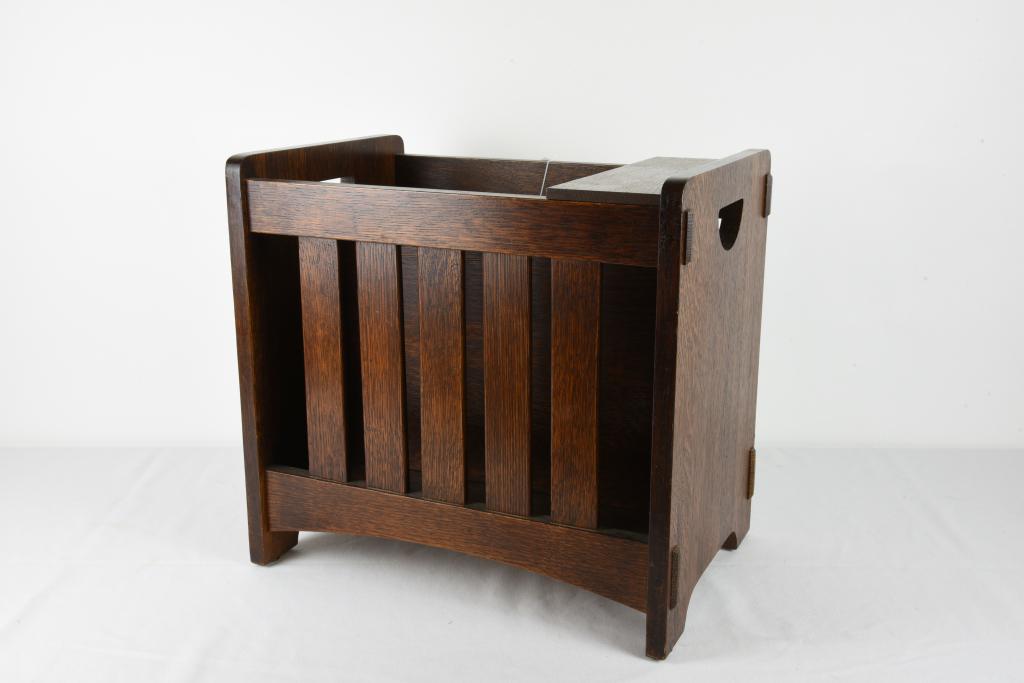Stickley Mission Oak Magazine Holder (1 of 3)