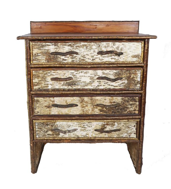 Adirondack Birch Bark 4 Drawer Dresser (1 of 4)