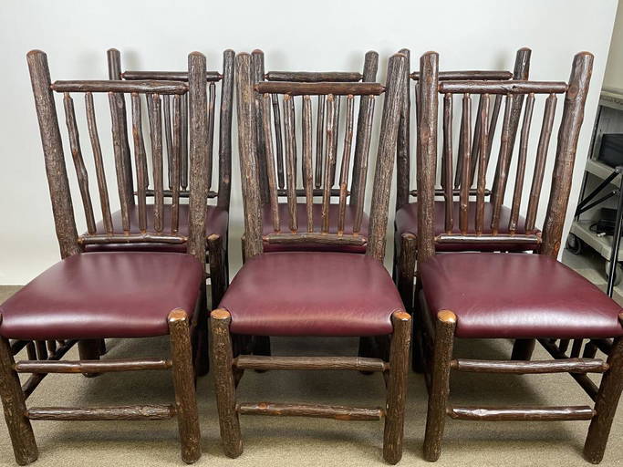 6 Old Hickory Dining Room Chairs (0431) on Aug 12, 2022 Blanchards
